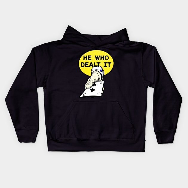 He Who Dealt It Kids Hoodie by lancegoiter